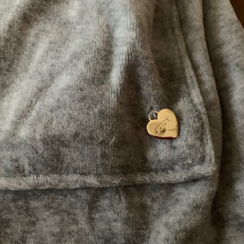 Juicy Couture velour robe grey size S - Picture 3 of 4